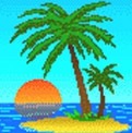Островок с пальмой