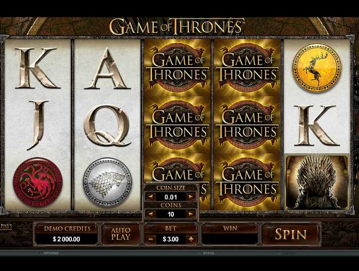 Игровой автомат Game of Thrones